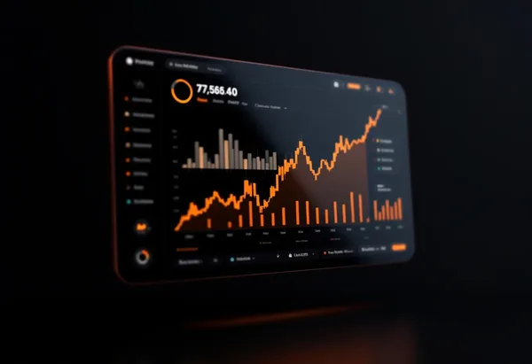 Prediction markets trading dashboard UI concept